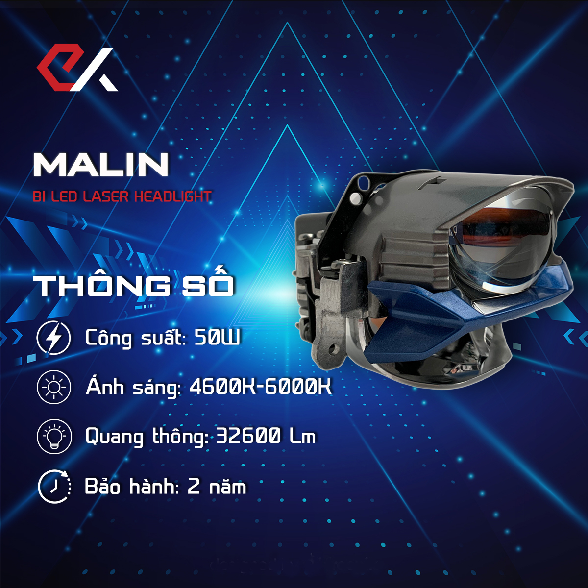 Đèn Malin là 1 trong 4 đèn đáng mua nhất cho xe 2025